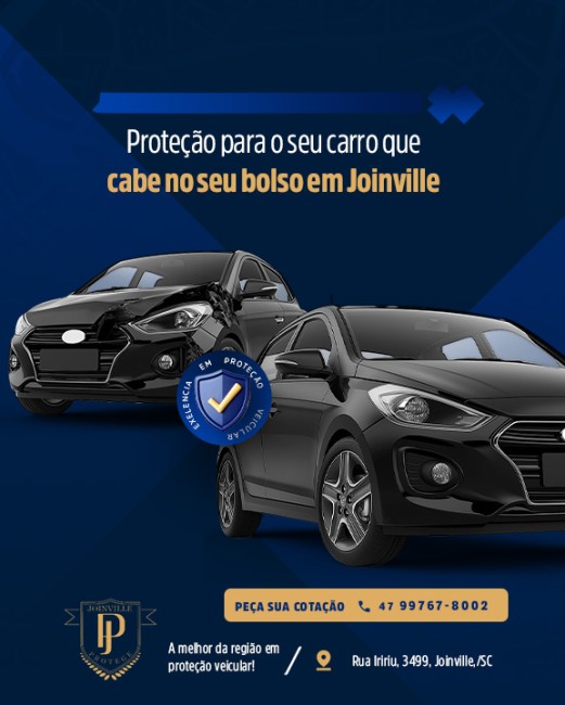 Proteção para o seu carro que cabe no seu bolso em Joinville
