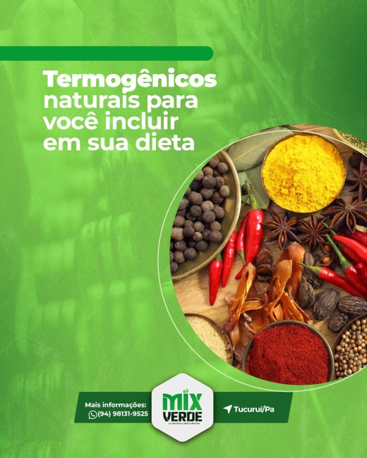 Termogênicos naturais para você incluir em sua dieta