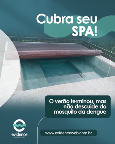 Cubra seu spa! O verão terminou, mas não descuide do mosquito da dengue
