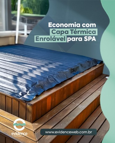 Economia com Capa Térmica Enrolável para SPA