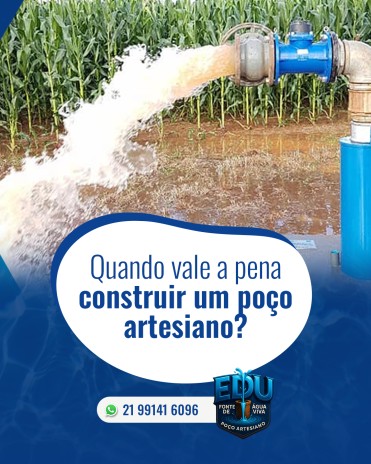 Quando vale a pena construir um poço artesiano?