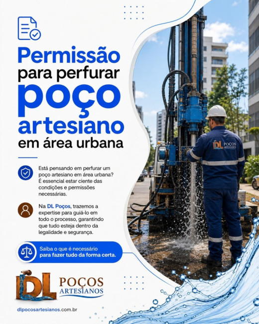 Permissão para perfurar poço artesiano em área urbana
