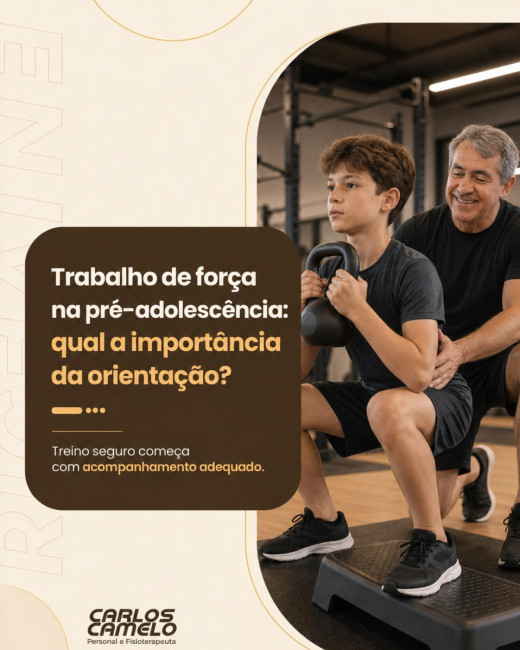 Trabalho de força na pré-adolescência: qual a importância da orientação?