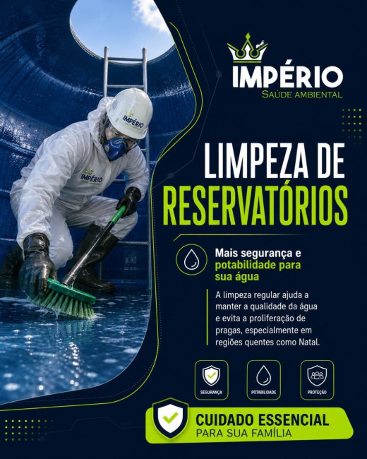 Limpeza de reservatórios