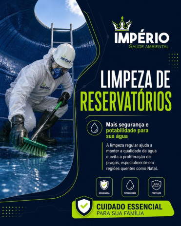Limpeza de reservatórios