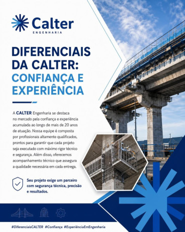 Diferenciais da CALTER: Confiança e Experiência