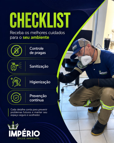Checklist: Receba os Melhores Cuidados para o Seu Ambiente!