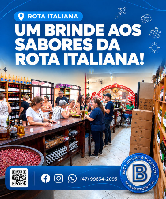 Um brinde aos sabores da Rota Italiana!