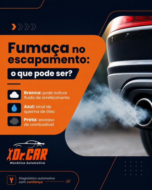 Fumaça no escapamento: o que pode ser?