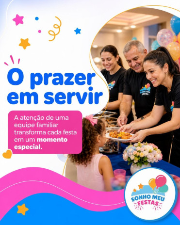 O prazer em servir