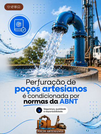 Perfuração de poços artesianos é condicionada por normas da ABNT